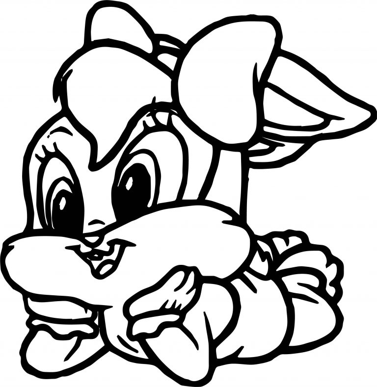 Warner Bros Baby Looney Tunes Girl Bunny Coloring Page - Wecoloringpage.com