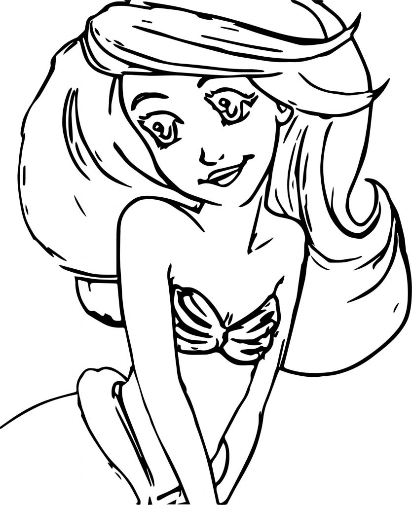 Was Ariel Mermaid Coloring Page - Wecoloringpage.com