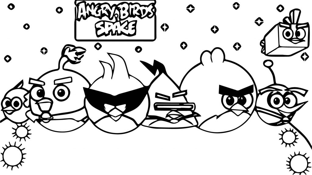 Angry Birds Space Coloring Page - Wecoloringpage.com