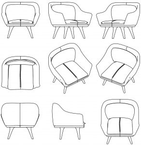 Armchair Pictures Coloring Page