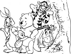 Baby Winnie Pooh And Friends Characters Free Coloring Pages Pictures
