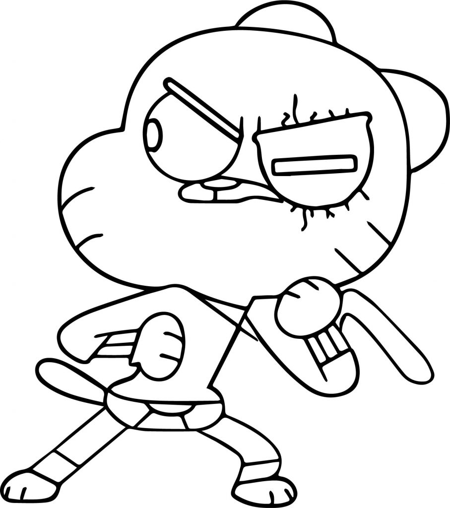 Hey Gumball Coloring Page Wecoloringpage The Best Porn Website