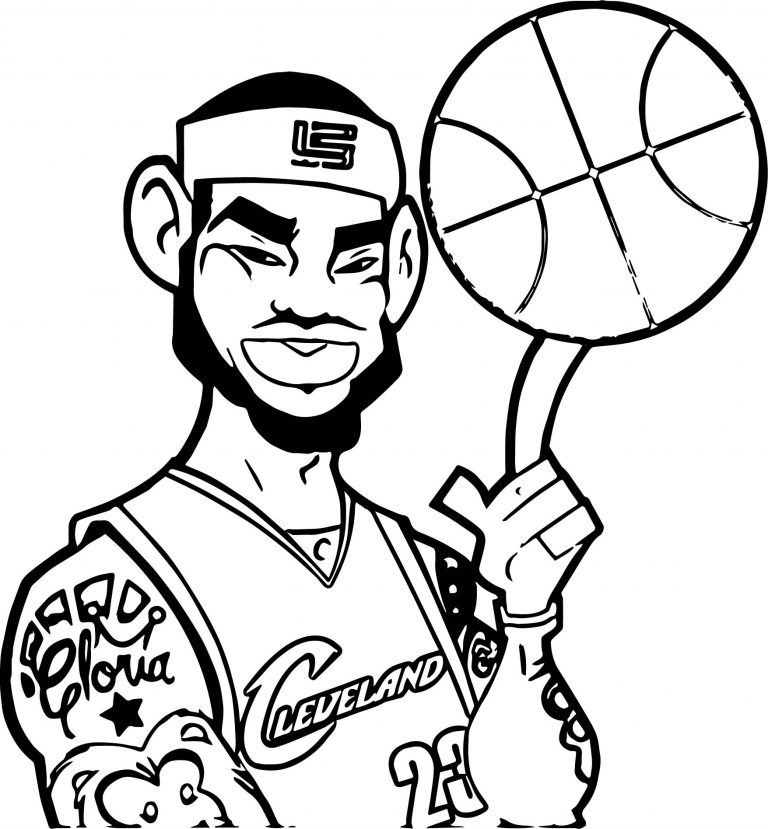 Basketball Player Character Design Coloring Page - Wecoloringpage.com