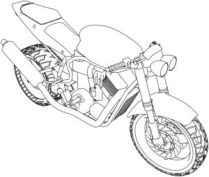 Bikes Suzuki GSX R Streetfighter Coloring Pages