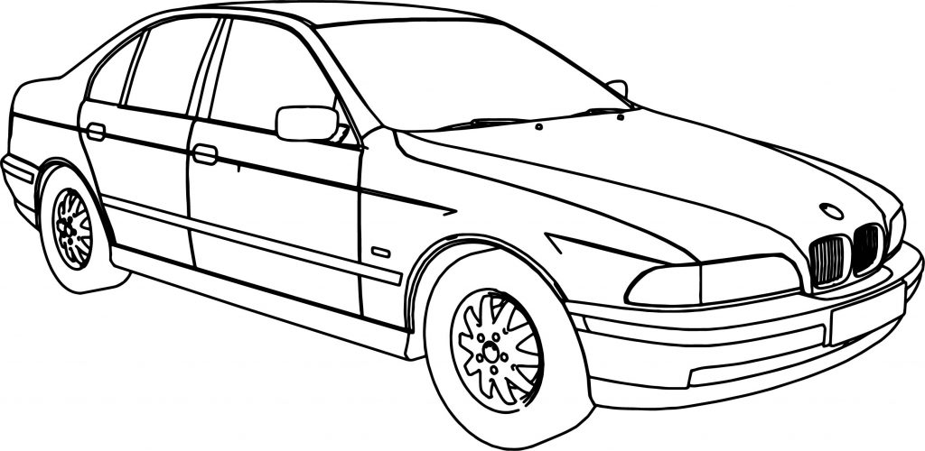 Bmw 540 Model Car Coloring Page - Wecoloringpage.com