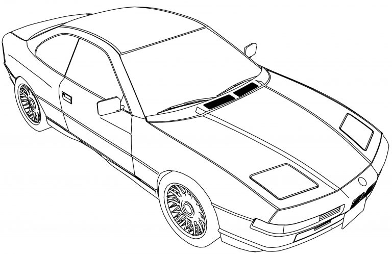 Bmw 850b Car Coloring Page - Wecoloringpage.com