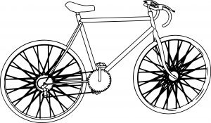 Bold Bike Coloring Page