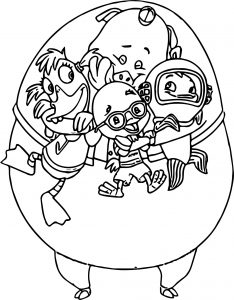 Buck Cluck Little Chick And Friends Love Coloring Page