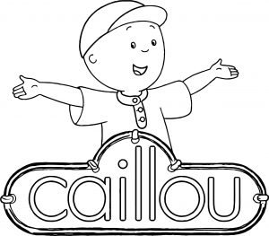 Caillou Logo New Coloring Page