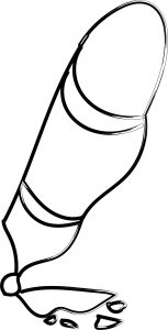 Calligraphy Pen Back View Coloring Pages