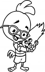 Chicken Little Ace Cluck And Kirby Coloring Page