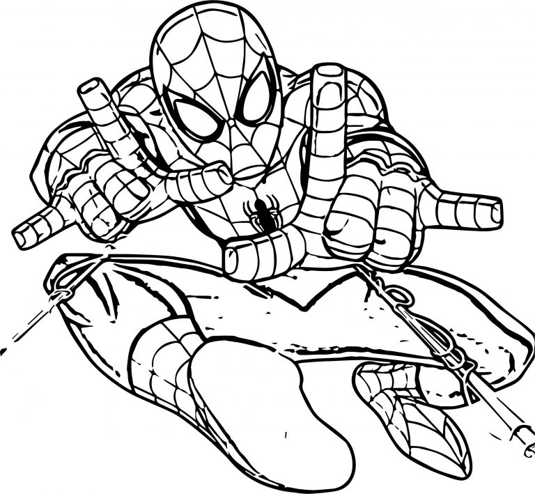 Coming The Spider Man Coloring Page - Wecoloringpage.com