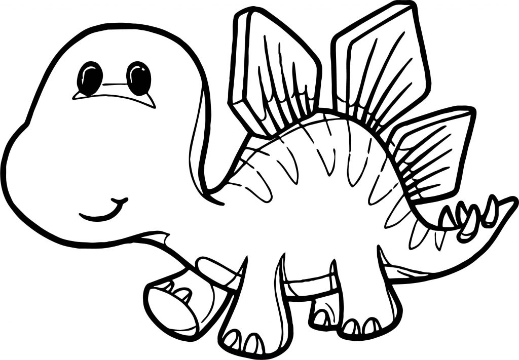 Dinosaur Cartoon Coloring Pages - Wecoloringpage.com