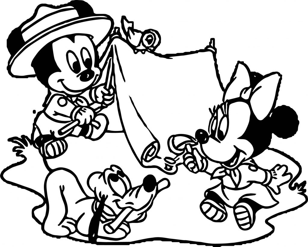 Disney Baby Camp Camping Coloring Page - Wecoloringpage.com