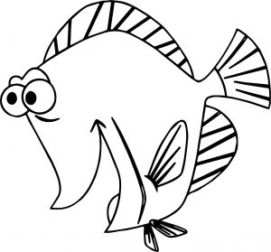 Disney Finding Nemo Bubbles Excited Coloring Pages