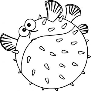 Disney Finding Nemobloat Fat Fish Coloring Pages