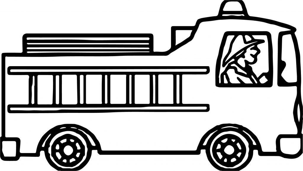 Drive Fire Truck Coloring Page - Wecoloringpage.com