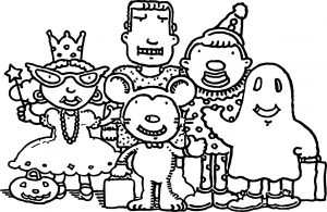 Family Characters Coloring Page