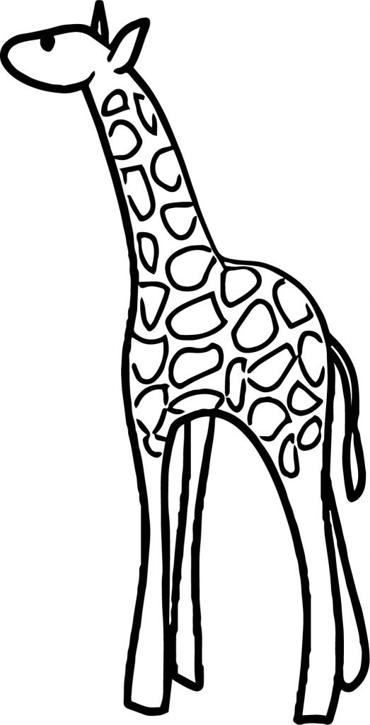 Giraffe Small Coloring Page - Wecoloringpage.com