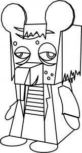 Gregory Horror Show Cartoon Coloring Page