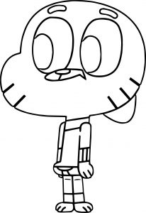 Gumball Coloring Page