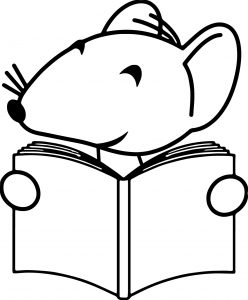 Happy Mouse Coloring Page