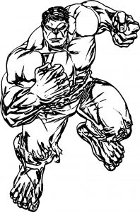 Hulk Avengers Coloring Page