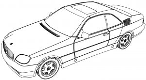 Mercedes Benz 600 Coloring Page