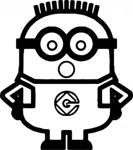 Minions Be Suprised Coloring Page