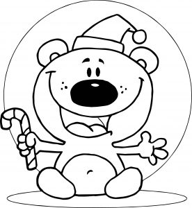 Moon Bear Cartoon Coloring Page