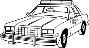 New Police Car Coloring Page - Wecoloringpage.com