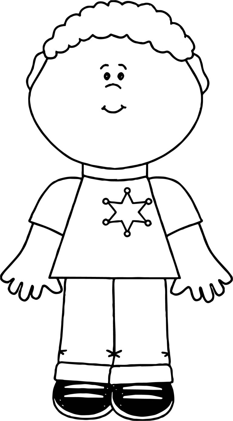 Police Boy Coloring Page - Wecoloringpage.com