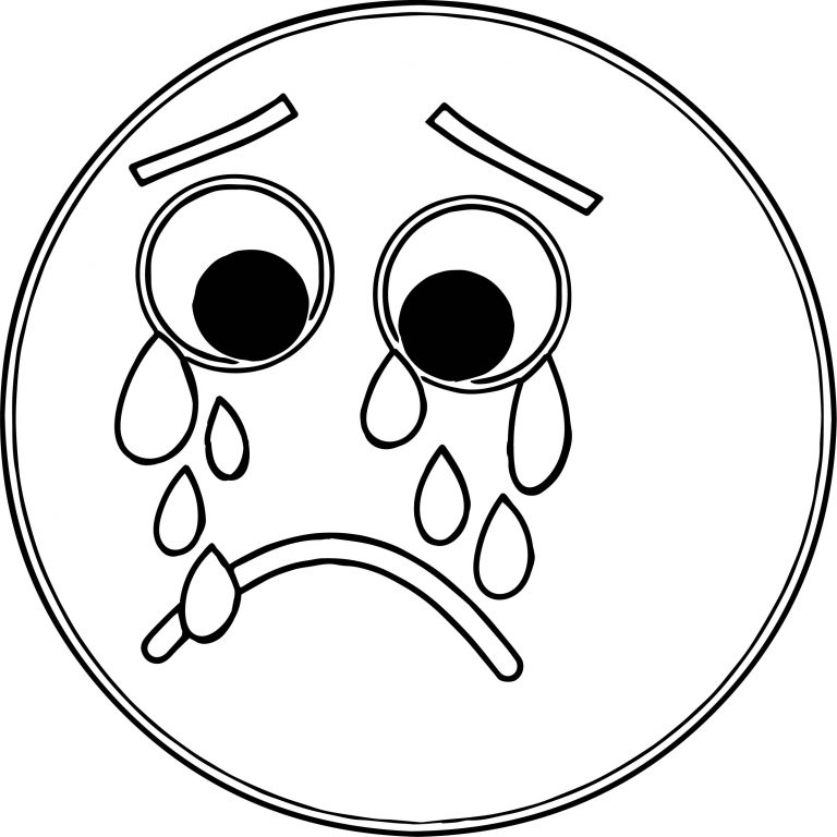 Sad Face Frowny Face S For You Cow Coloring Page - Wecoloringpage.com