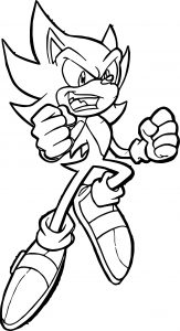 Sonic The Hedgehog Evolution Coloring Page
