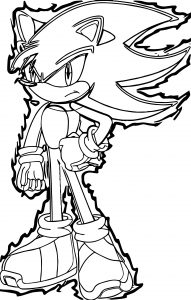 Sonic The Hedgehog Fire Body Coloring Page