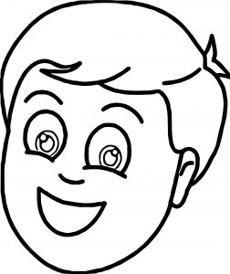 Tn Boy Smiling Face Coloring Page