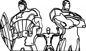 Usmcapiron Avengers Coloring Page