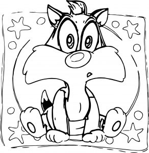 Warner Bros Baby Looney Tunes Cat What Coloring Page