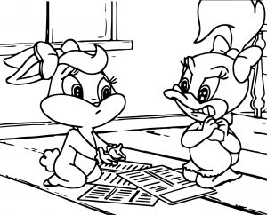 Warner Bros Baby Looney Tunes Lola Bunny Girls What Happened Coloring Page