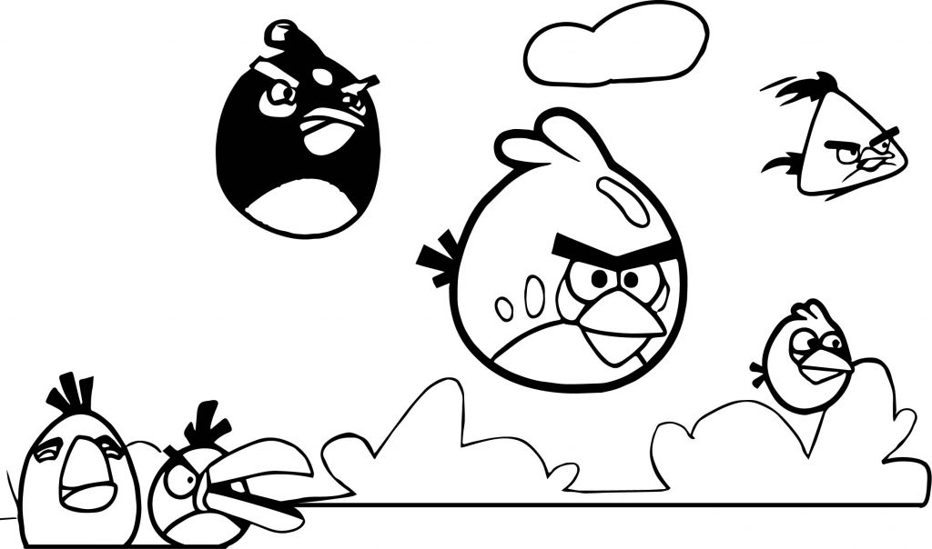 Angry Birds Scene Coloring Page - Wecoloringpage.com