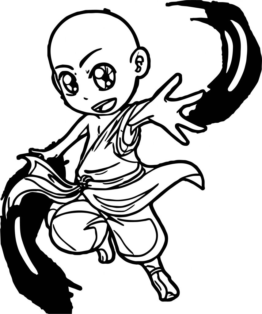 Avatar Aang Kirin Dcbh Avatar Aang Coloring Page - Wecoloringpage.com