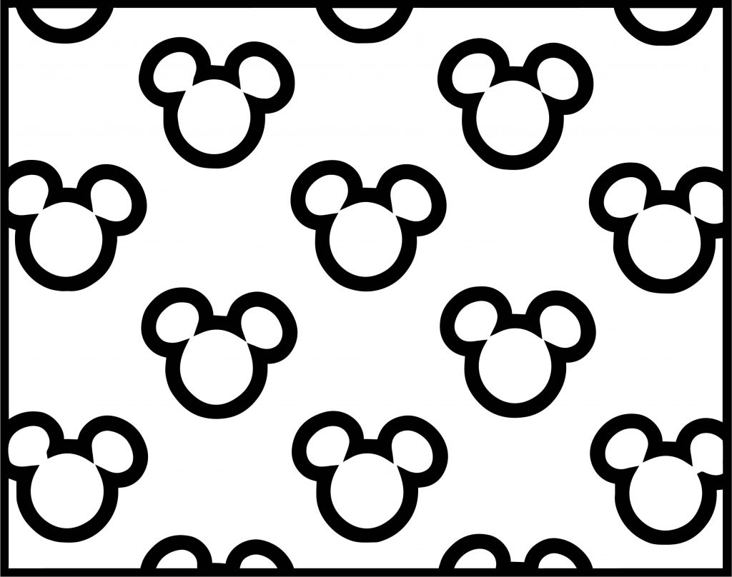 Baby Mickey Outline Faces Coloring Page | Wecoloringpage.com