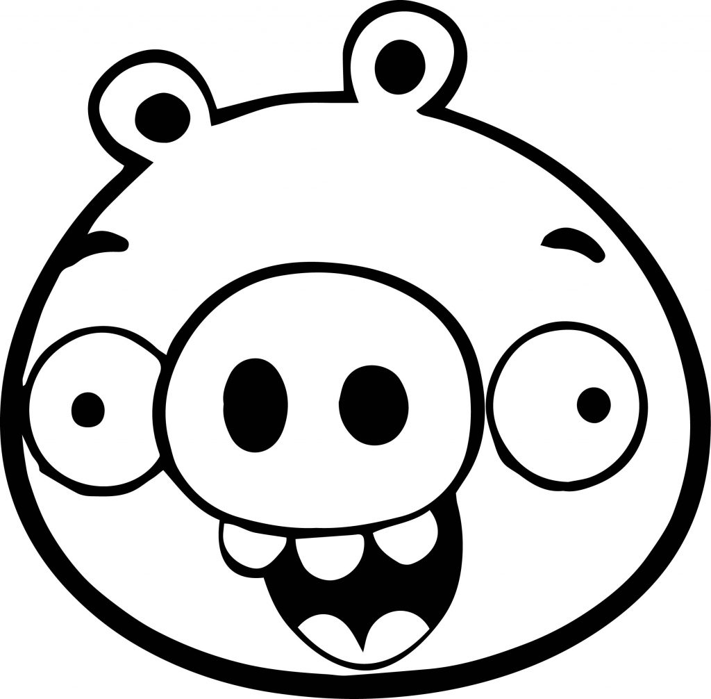 Bad Piggies Pig Coloring Page