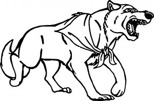 Balto Wolf Angry Coloring Page