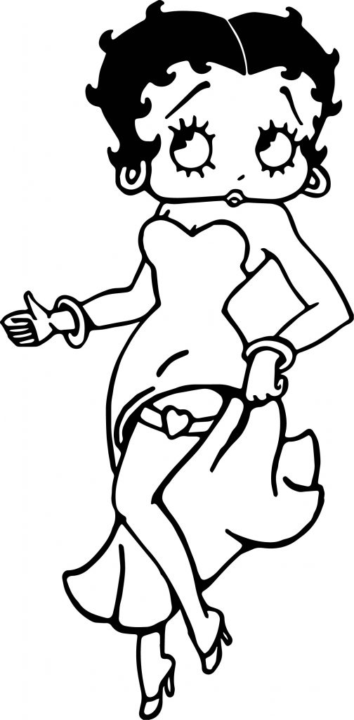 Betty Boop Good Coloring Page - Wecoloringpage.com