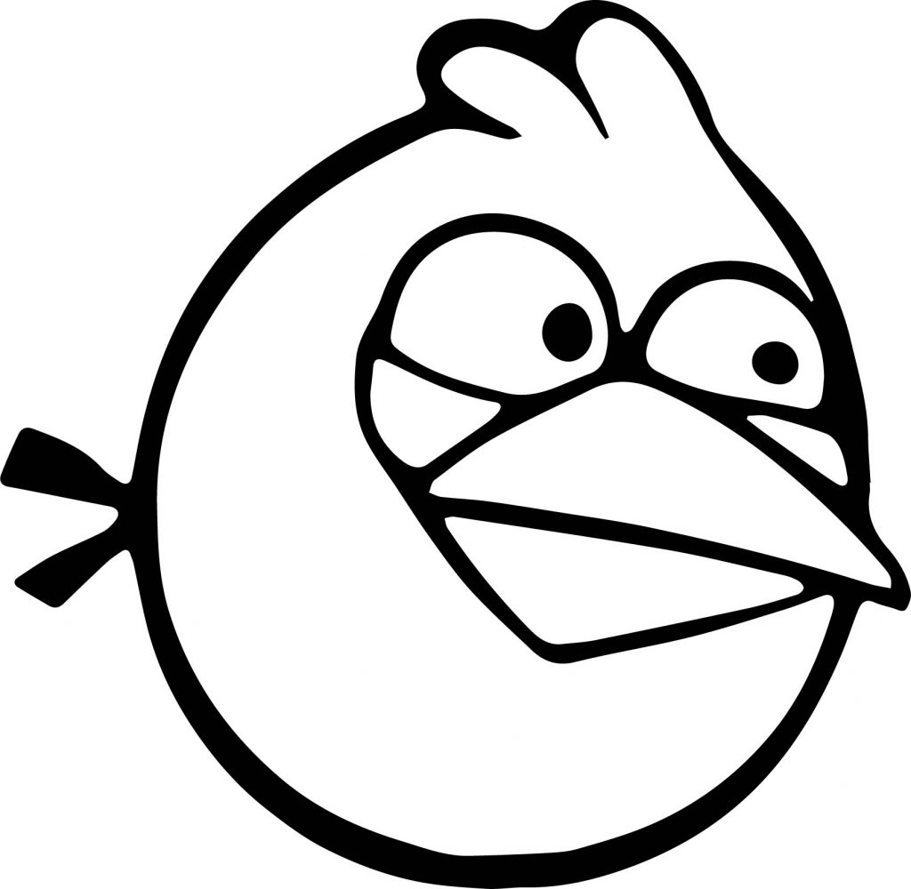 Blue Bird Angry Birds Characters Big Coloring Page - Wecoloringpage.com
