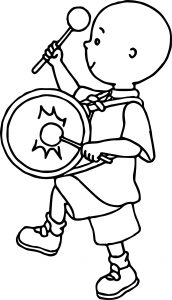 Caillou Band Coloring Page