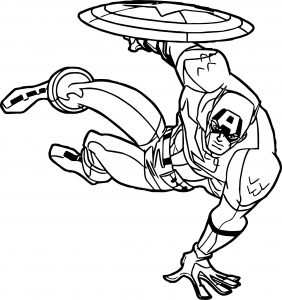 Captain Jump Bounce Coloring Page