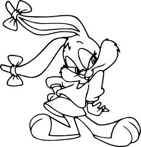 Cartoon Characters Tiny Toons Classic Cartoon Characters Coloring Page