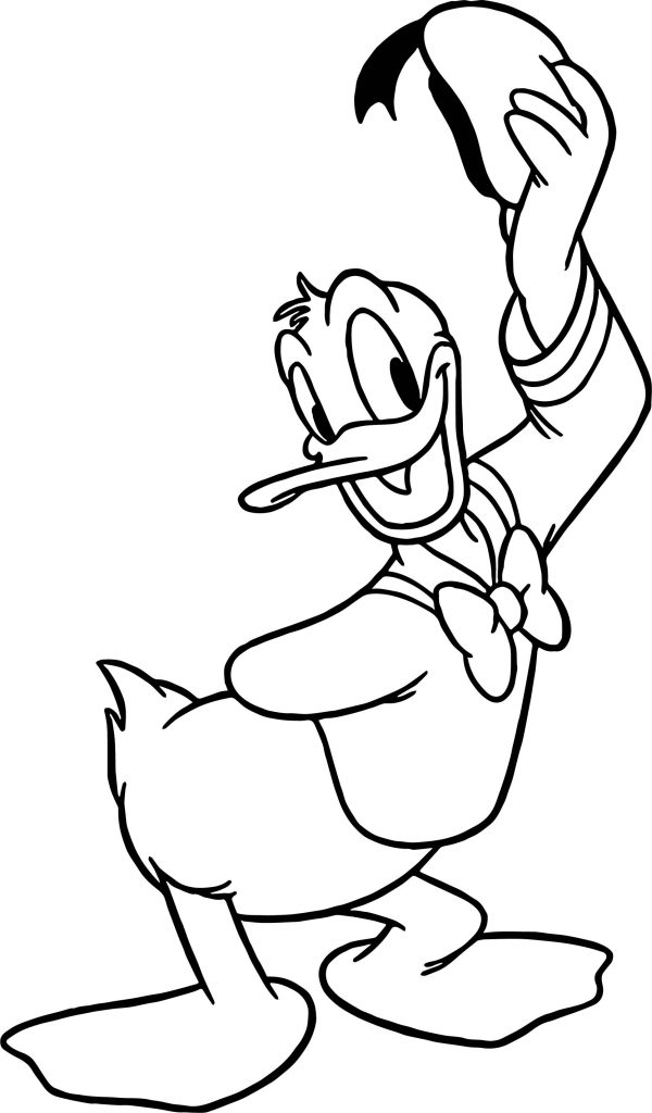 Disneys Donald Duck Hat Coloring Page - Wecoloringpage.com